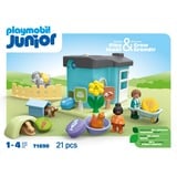 PLAYMOBIL 71690 Junior: Tierpension mit Futterspender, Konstruktionsspielzeug 