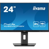 iiyama ProLite XUB2497HSN-B1, LED-Monitor 60.5 cm (23.8 Zoll), schwarz (matt), FullHD, IPS, USB-C, RJ-45, 100Hz Panel