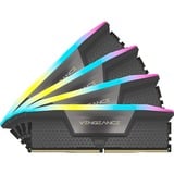 Corsair DIMM 64 GB DDR5-6600 (4x 16 GB) Quad-Kit, Arbeitsspeicher schwarz, CMH64GX5M4B6600C32, Vengeance RGB, INTEL XMP