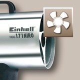 Einhell Heißluftgebläse HGG 171 Niro (DE/AT) edelstahl/schwarz, 17 kW