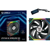 Lian Li UNI FAN SL120 Wireless, Gehäuselüfter schwarz, 124.5 mm