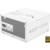 NZXT C1200 Gold ATX 3.1, PC-Netzteil weiß, 1x 16-Pin Grafikkarten Stecker, 6x PCIe, Kabel-Management, 1200 Watt