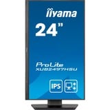 iiyama ProLite XUB2497HSU-B2, LED-Monitor 60.5 cm (23.8 Zoll), schwarz (matt), FullHD, IPS, USB-Hub, 100Hz Panel