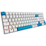 Sharkoon SKILLER SGK50 S2 PBT, Gaming-Tastatur weiß, DE-Layout, Gateron G Pro 3.0 Yellow