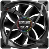 Montech AX120 PWM 120x120x25, Gehäuselüfter schwarz, 3er Pack