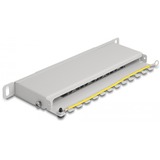 DeLOCK 10" Patchpanel 8 Port Cat.6A grau, 0,5 HE