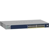 Netgear GS724TP, Switch blau, 190W PoE Budget