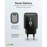 goobay USB-C PD GaN Schnellladegerät 25 Watt schwarz, Power Delivery 3.0