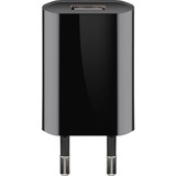 goobay USB-C Ladeset 5 Watt, Ladegerät schwarz, 1 Meter Kabel USB-A > USB-C