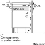 Bosch PXX645HC1E Serie 6, Autarkes Kochfeld schwarz/edelstahl, 60 cm