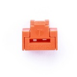 SMARTKEEPER ESSENTIAL RJ45 Port Lock (NL03), Einsteckschloss Farbcode Orange, 100 Stück