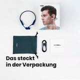 Shokz OpenRun, Kopfhörer blau, Eclipse Blau, Bluetooth, Laden über USB-C