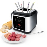 Steba Fritteuse und Fondue DF 150F edelstahl/schwarz, 1.200 Watt, Ölbehälter 2,5 Liter, Timer