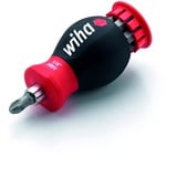 Wiha Schraubendreher Stubby 1/4", mit Bit Magazin schwarz/rot, Stubby mit 6 TORX Bits