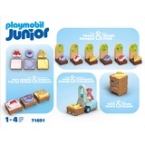 PLAYMOBIL 71691 Junior: Bio-Marktstand & Gabelstapler, Konstruktionsspielzeug 