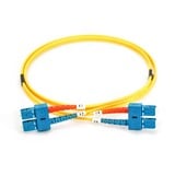 Digitus LWL Patchkabel, Duplex, SC > SC Stecker, Singlemode OS2 gelb, 1 Meter