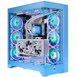 Thermaltake CTE E660 MX , Tower-Gehäuse hellblau, Tempered Glass x 2