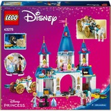 LEGO 43275 Disney Princess Cinderellas Schloss und Pferdekutsche, Konstruktionsspielzeug 