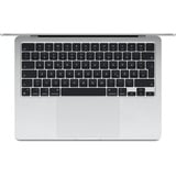 Apple MacBook Air 34,5 cm (13,6"), Notebook silber, M3, 8-Core GPU, macOS, Deutsch, 34.5 cm (13.6 Zoll), 256 GB SSD