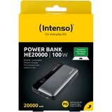 Intenso Powerbank HE20000 grau/schwarz, 20.000 mAh, PD 3.1, Quick Charge 3.0