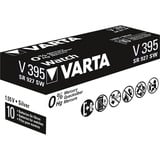 VARTA Silberoxid-Knopfzelle 395, Batterie silber, 10 Stück