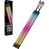 Corsair iCUE ARGB PSU Cable Strips, LED-Streifen 2x 240mm, für Netzteil-Kabel