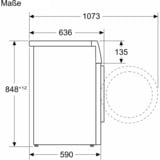 Bosch WGG234070 Serie 6, Waschmaschine weiß/schwarz, 60 cm