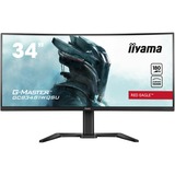 iiyama G-Master GCB3481WQSU-B1 Red Eagle, Gaming-Monitor 86.4 cm (34 Zoll), schwarz (matt), UWQHD, VA, Curved, USB-Hub, 180Hz Panel