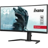 iiyama G-Master GCB3481WQSU-B1 Red Eagle, Gaming-Monitor 86.4 cm (34 Zoll), schwarz (matt), UWQHD, VA, Curved, USB-Hub, 180Hz Panel