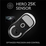 Logitech PRO X SUPERLIGHT, Gaming-Maus weiß, HERO-Sensor