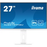 iiyama ProLite XUB2797HSU-W2, LED-Monitor 68.6 cm (27 Zoll), weiß (matt), FullHD, IPS, USB-Hub, 100Hz Panel