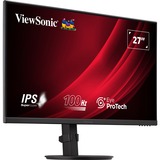 ViewSonic VA2708-HDJ, LED-Monitor 68.6 cm (27 Zoll), schwarz, Full HD, IPS, DisplayPort, HDMI, Pivot, 100Hz Panel