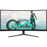 Philips Evnia 34M2C3500L, Gaming-Monitor 86.36 cm (34 Zoll), dunkelgrau, VA, HDMI, DisplayPort, HDR, Curved, 180Hz Panel