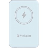 Verbatim Wireless Powerbank Charge 'n' Go 5.000mAh hellblau, Qi, PD 3.0, Quick Charge 3.0