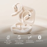 Shokz OpenFit, Kopfhörer beige, Bluetooth, USB-C