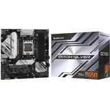 Biostar B650M-SILVER, Mainboard schwarz/silber