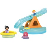 PLAYMOBIL 71687 Junior Aqua: Badeinsel mit Wasserrutsche, Konstruktionsspielzeug 