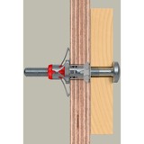 fischer Hohlraumdübel DuoHM 6x55 S TX 25 Stück, mit Panhead-Schraube