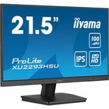 iiyama ProLite XU2293HSU-B7, LED-Monitor 54.5 cm (21.5 Zoll), schwarz (matt), FullHD, IPS, Adaptive-Sync, 100Hz Panel