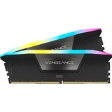 Corsair DIMM 96 GB DDR5-6000 (2x 48 GB) Dual-Kit, Arbeitsspeicher schwarz, CMH96GX5M2B6000C30, Vengeance RGB, INTEL XMP