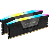 Corsair DIMM 96 GB DDR5-6000 (2x 48 GB) Dual-Kit, Arbeitsspeicher schwarz, CMH96GX5M2B6000C30, Vengeance RGB, INTEL XMP