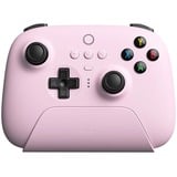 8BitDo Ultimate 2.4G, Gamepad rosa, Hall Effect Joysticks, inkl. Ladestation