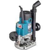 Makita Oberfräse RP1111CJFA blau/schwarz, 1.100 Watt, MAKPAC Gr.3, inkl. 12-teiliges Fräser-Set