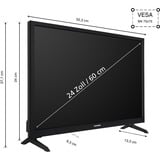 Telefunken XH24TO550S, LED-Fernseher 60 cm (24 Zoll), schwarz, WXGA (HD-ready), Triple Tuner, Mediaplayer, Smart-TV