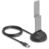 DeLOCK Magnetischer Standfuß USB-A 5 Gbps Docking Kabel schwarz, 1,2 Meter