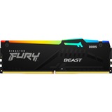 Kingston FURY DIMM 16 GB DDR5-6000, Arbeitsspeicher schwarz, KF560C36BBE2A-16, Beast RGB, AMD EXPO