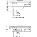 Neff T18BD3AN0, Autarkes Kochfeld schwarz/edelstahl, mit integriertem Dunstabzug