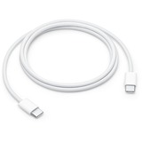 Apple USB 2.0 Ladekabel, USB-C Stecker > USB-C Stecker weiß, 1 Meter, gesleevt, Laden mit bis zu 60 Watt