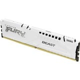 Kingston FURY DIMM 16 GB DDR5-5200  , Arbeitsspeicher weiß, KF552C40BW-16, FURY Beast, INTEL XMP