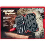 GEDORE red Adventskalender 2024, limitierte Auflage, Werkzeug-Set schwarz/rot, 33-teilig, 1/4"